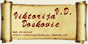 Viktorija Dosković vizit kartica